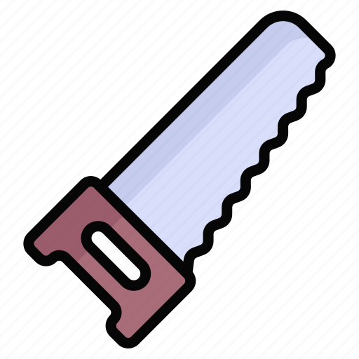Chop, handsaw, saw, weapon, construction, equipment, hand icon - Download on Iconfinder