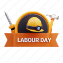 labor, banner, building, labour, ribbon, worker, construction, flag, national