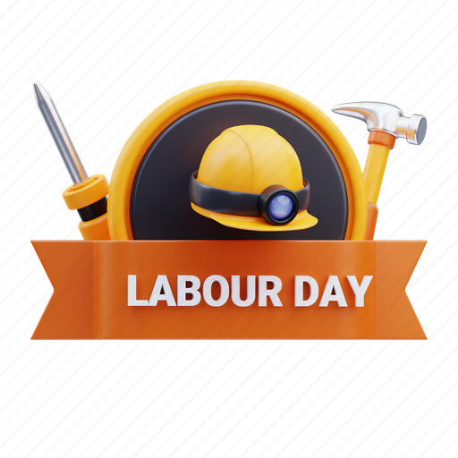 Labor, banner, building, labour, ribbon, worker, construction icon - Download on Iconfinder