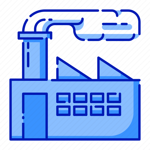 Building, factory, industrial, industry, polution, production, smoke icon - Download on Iconfinder