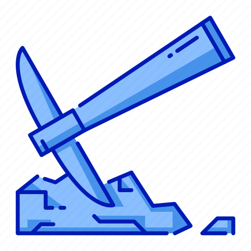 Equipment, pickaxe, rock, stone, tool, work icon - Download on Iconfinder