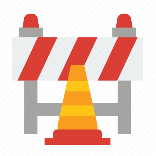 Barrier, building, cone, traffic, sign, construction, fence icon - Download on Iconfinder