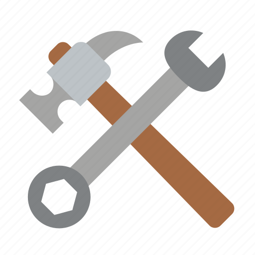 Hammer, worker, wrench, tools, settings, construction, home repair icon - Download on Iconfinder