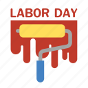 labor day, labour day, event, paint, roller brush, painting, worker, international, holidays