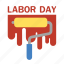 labor day, labour day, event, paint, roller brush, painting, worker, international, holidays 