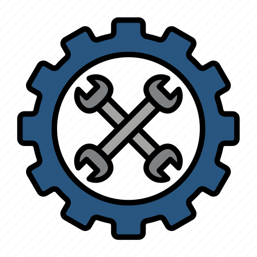 Engineering, engineer, cog, gear, wrench, tool, industry icon - Download on Iconfinder