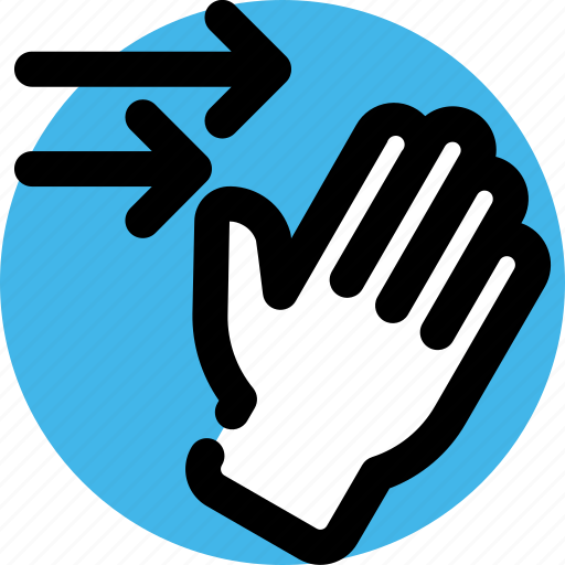 Direction, drag, fingers, gesture, hand, moving icon - Download on Iconfinder