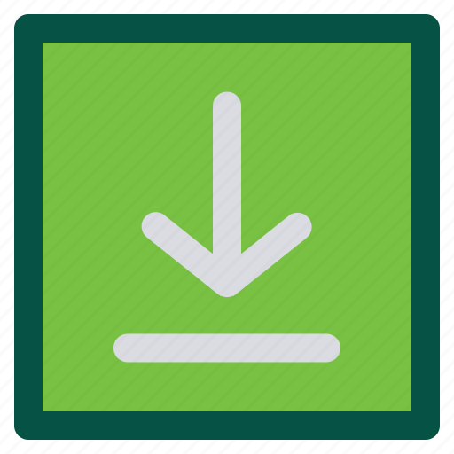 Arrow, arrow down, download, import, save icon - Download on Iconfinder