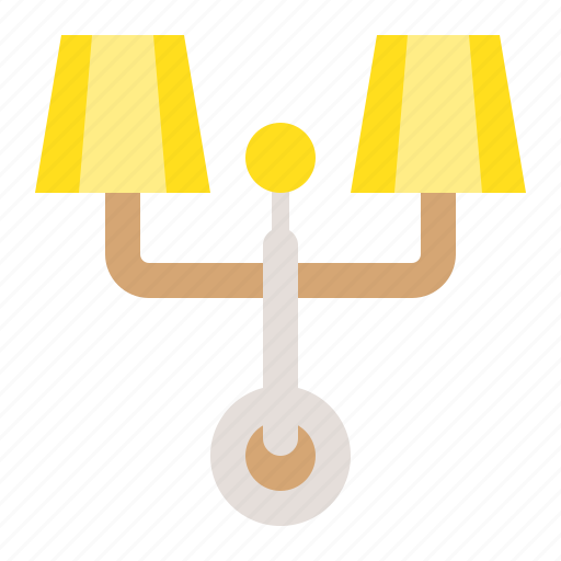 Electricity, furniture, household, lamp, light, wall icon - Download on Iconfinder