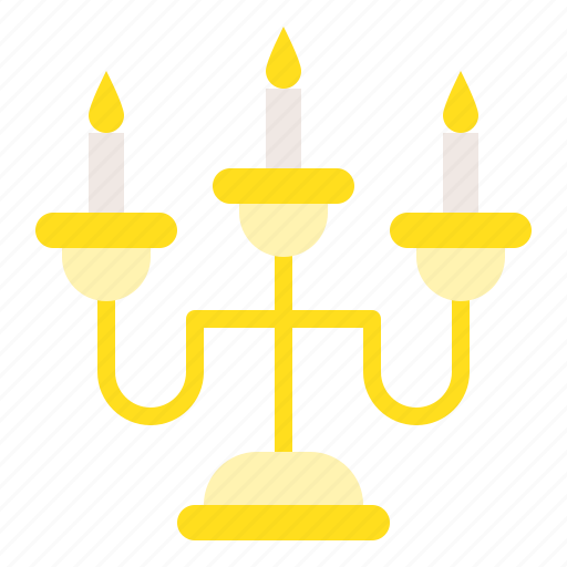 Candle, electricity, furniture, holder, household, lamp, light icon - Download on Iconfinder