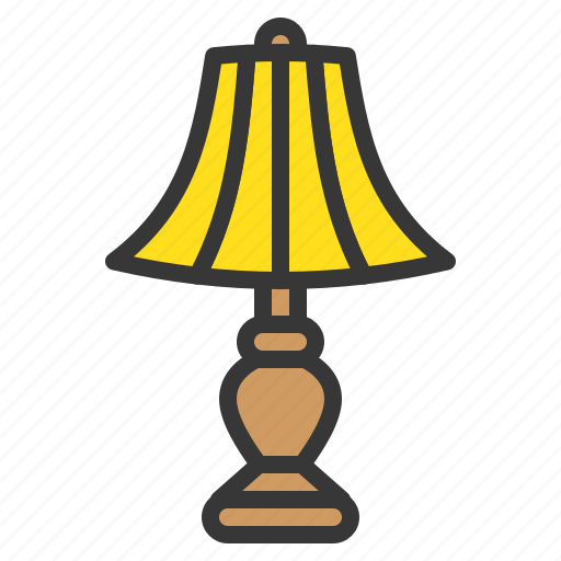 Desk, electricity, furniture, household, lamp, table icon - Download on Iconfinder