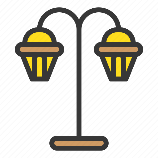 Electricity, footpath, furniture, household, lamp, stand icon - Download on Iconfinder
