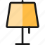 table, lamp 