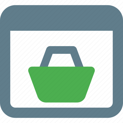 Landing, page, basket, bag, web icon - Download on Iconfinder