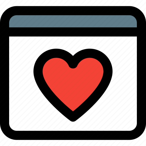 Landing, page, web, heart, favorite icon - Download on Iconfinder