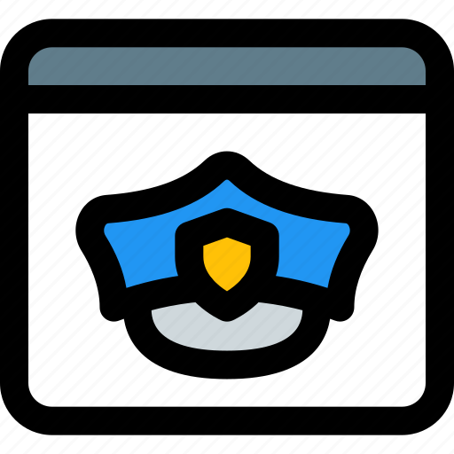 Landing, page, police, web icon - Download on Iconfinder