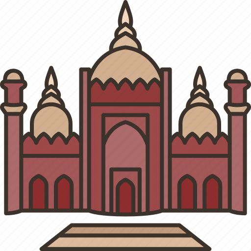 Badshahi, mosque, monument, india, landmark icon - Download on Iconfinder