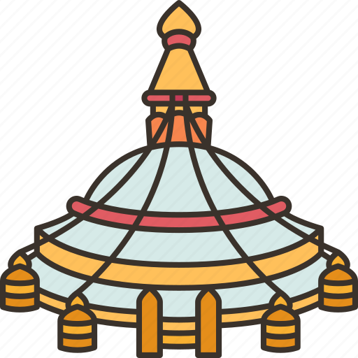 Boudhanath, stupa, pagoda, temple, nepal icon - Download on Iconfinder