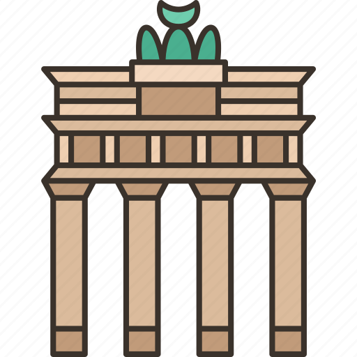 Brandenburg, gate, monument, berli, tourism icon - Download on Iconfinder