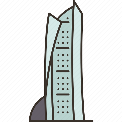 Hamra, tower, skyscraper, architecture, kuwait icon - Download on Iconfinder