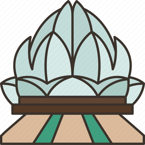Lotus, temple, religious, india, landmark icon - Download on Iconfinder