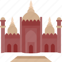 badshahi, mosque, monument, india, landmark