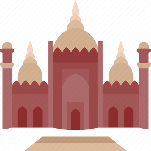 Badshahi, mosque, monument, india, landmark icon - Download on Iconfinder