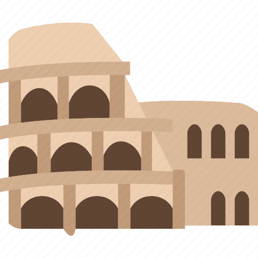 Colosseum, rome, amphitheater, ancient, historic icon - Download on Iconfinder