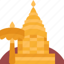 doi, suthep, pagoda, buddhist, thailand