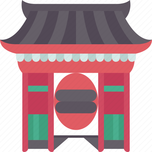 Kaminarimon, gate, asakusa, temple, japan icon - Download on Iconfinder