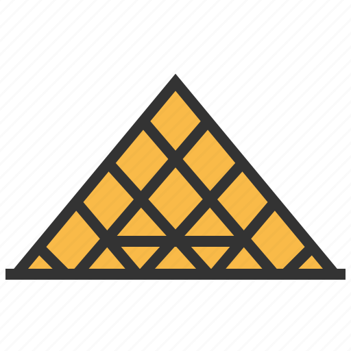 Louvre, pyramid, landmark, travel icon - Download on Iconfinder