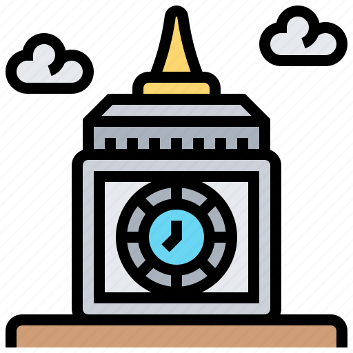 Bigben, clock, landmark, london, tower icon - Download on Iconfinder