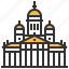 helsinki, senate, square, building, landmark 