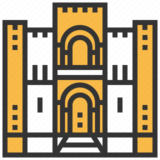 Cathedral, coimbra, architecture, building, landmark icon - Download on Iconfinder