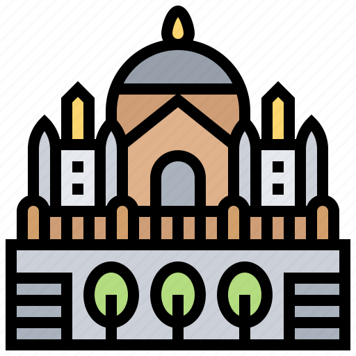 Basilica, church, heart, landmark, sacred icon - Download on Iconfinder
