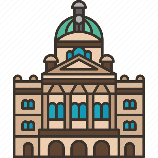 Federal, switzerland, government, building, architecture icon - Download on Iconfinder