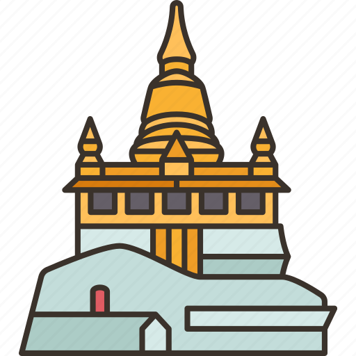Wat, saket, buddhism, temple, bangkok icon - Download on Iconfinder