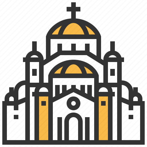 Cathedral, saint, sava, building, landmark icon - Download on Iconfinder