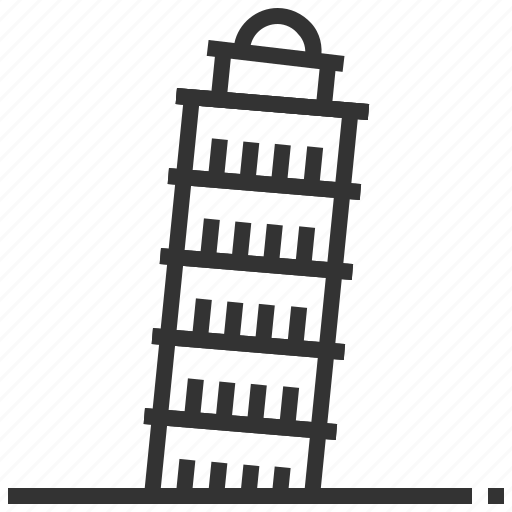Leaning, pisa, tower, architecture, building, landmark icon - Download on Iconfinder