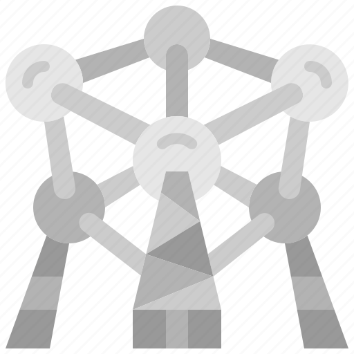 Atomium, landmark, structure, architecture, brussel, belgium, building icon - Download on Iconfinder