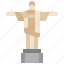 christ, the, redeemer, jesus, statue, landmark, brazil, monument, riodejaneiro 