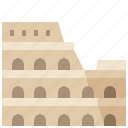 colosseum, ancient, landmark, italy, rome, architecture, building 