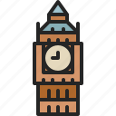 big, ben, clock, tower, landmark, london, england, uk