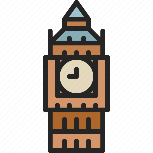 Big, ben, clock, tower, landmark, london, england icon - Download on Iconfinder