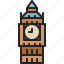 big, ben, clock, tower, landmark, london, england, uk 