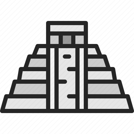 Chichen, itza, mayan, pyramid, ancient, landmark, mexico icon - Download on Iconfinder