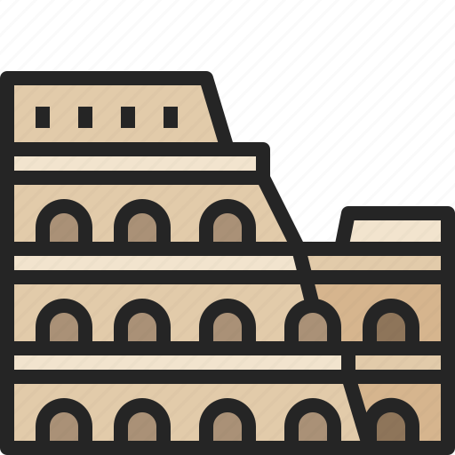 Colosseum, ancient, landmark, italy, rome, architecture, building icon - Download on Iconfinder