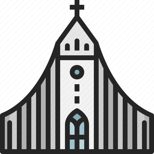 Hallgrimskirkja, lutheran, church, landmark, iceland, building, architecture icon - Download on Iconfinder