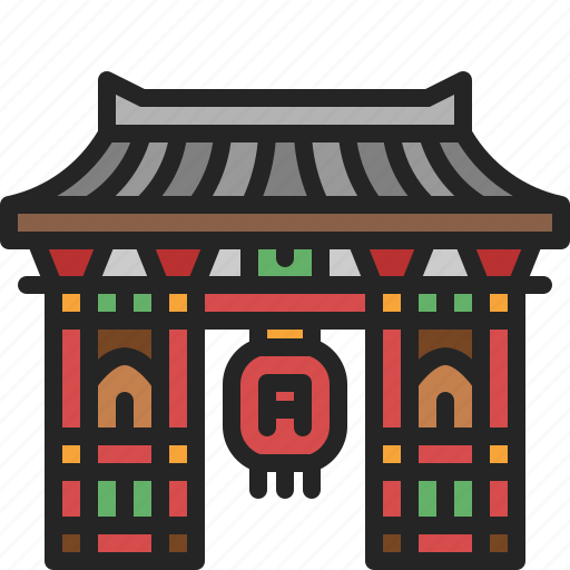 Kaminarimon, gate, asakusa, landmark, japan, temple, buddhism icon - Download on Iconfinder