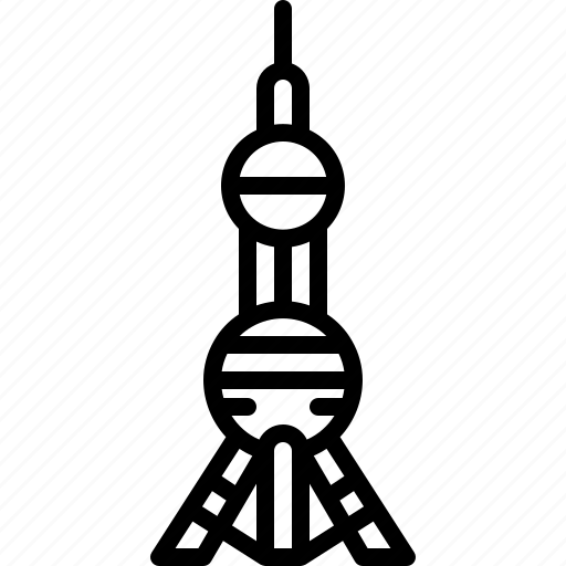 Oriental, pearl, tower, shanghai, landmark, television, china icon - Download on Iconfinder